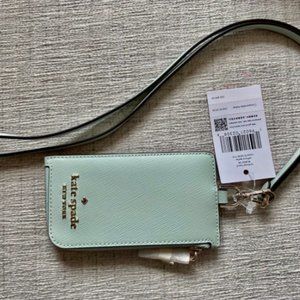 New Kate Spade leather staci lanyard